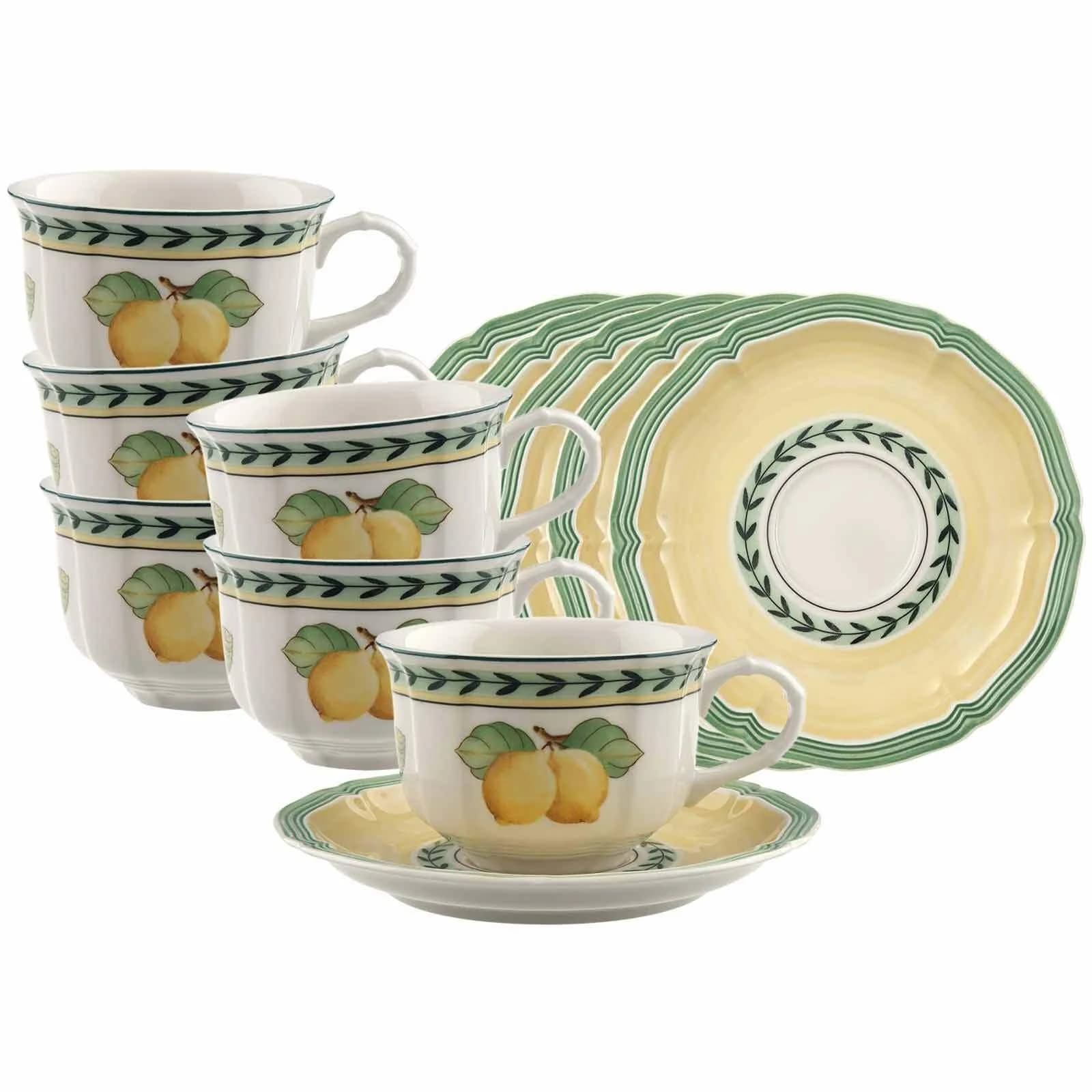 Villeroy & Boch Teetassen-Set French Garden Fleurence 6er bunt