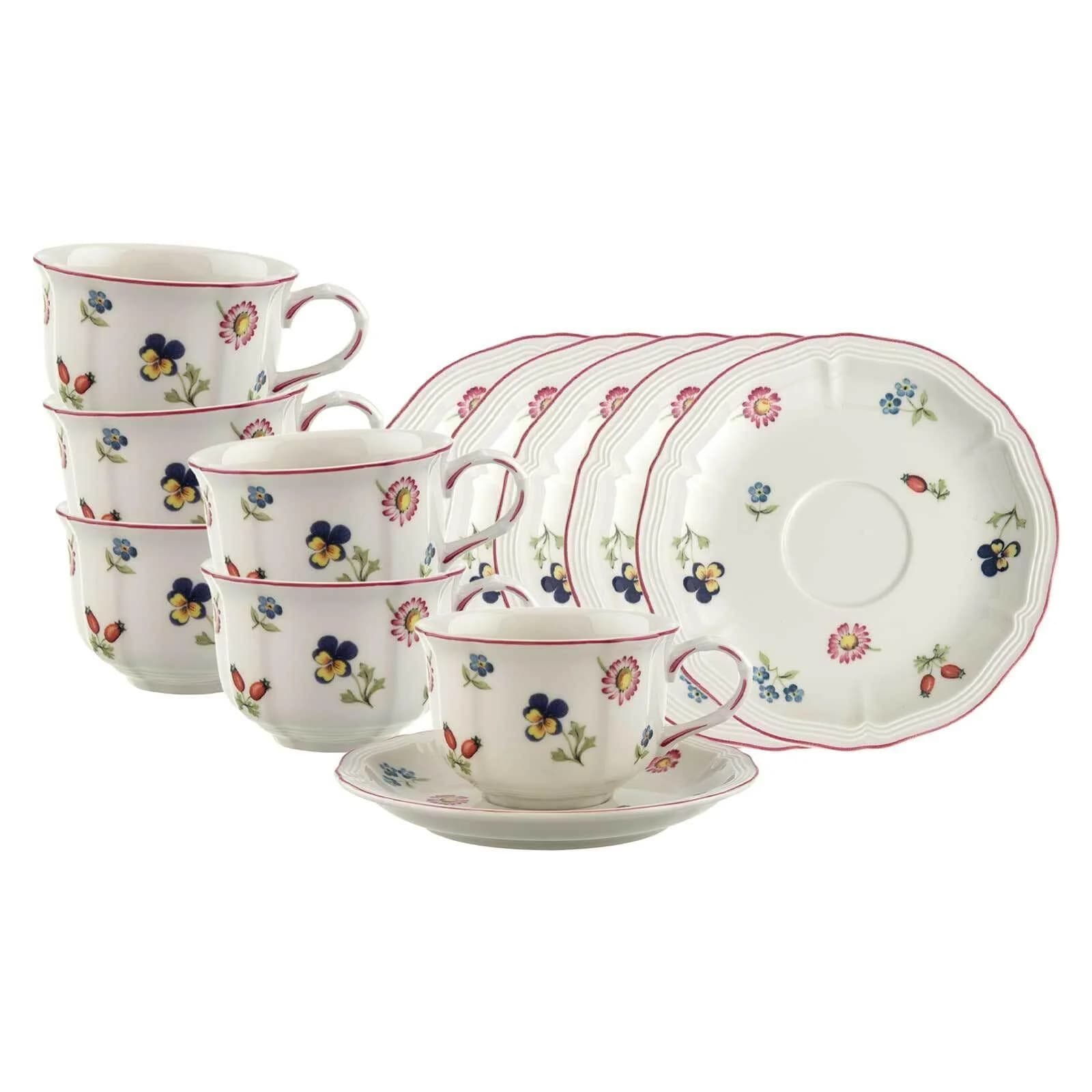 Villeroy & Boch Teetassen-Set Petite Fleur 6er bunt Porzellan