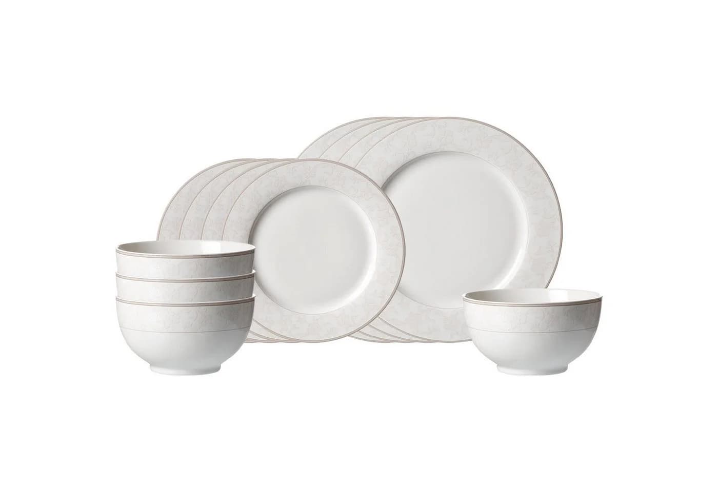 Ritzenhoff & Breker Isabella Basic-Set 12-tlg. Beige Floral-Porzellan - Bild 2
