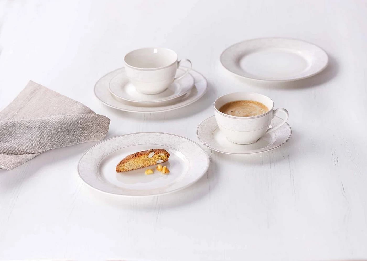 Ritzenhoff & Breker Isabella Basic-Set 12-tlg. Beige Floral-Porzellan - Bild 5