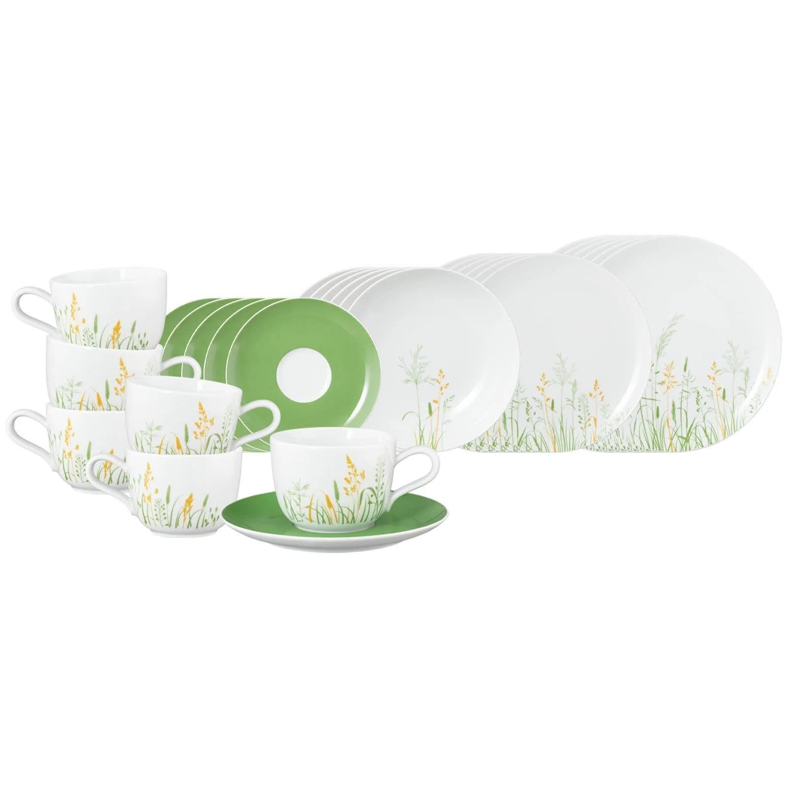 Seltmann Weiden Geschirr-Set Liberty Meadow Grasses 30er Set grün