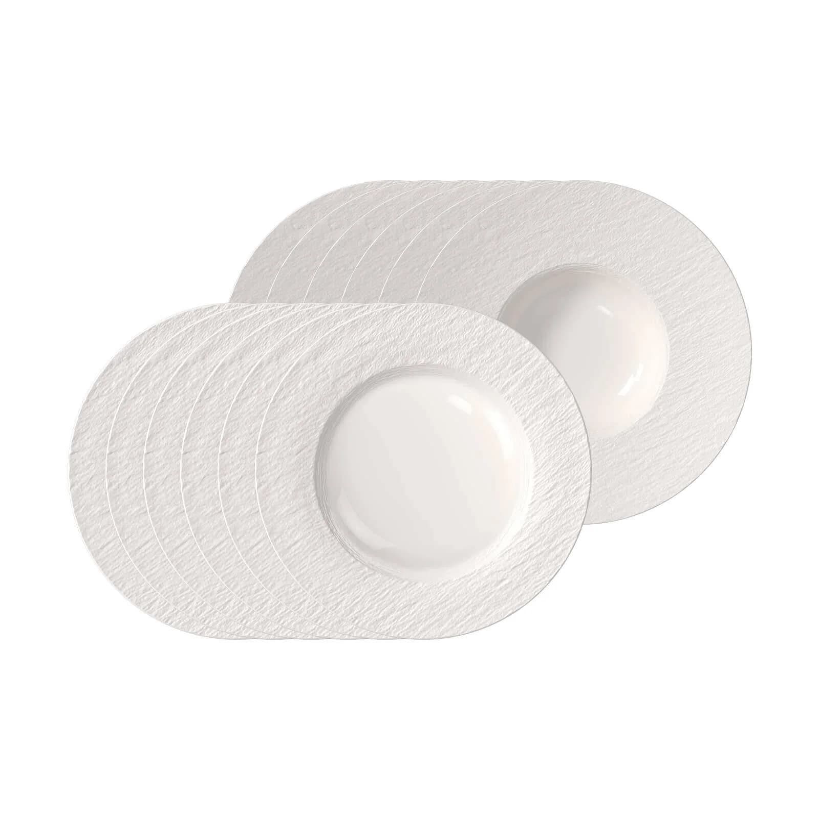 Villeroy & Boch Teller-Set Manufacture Ice 12er Set Weiß