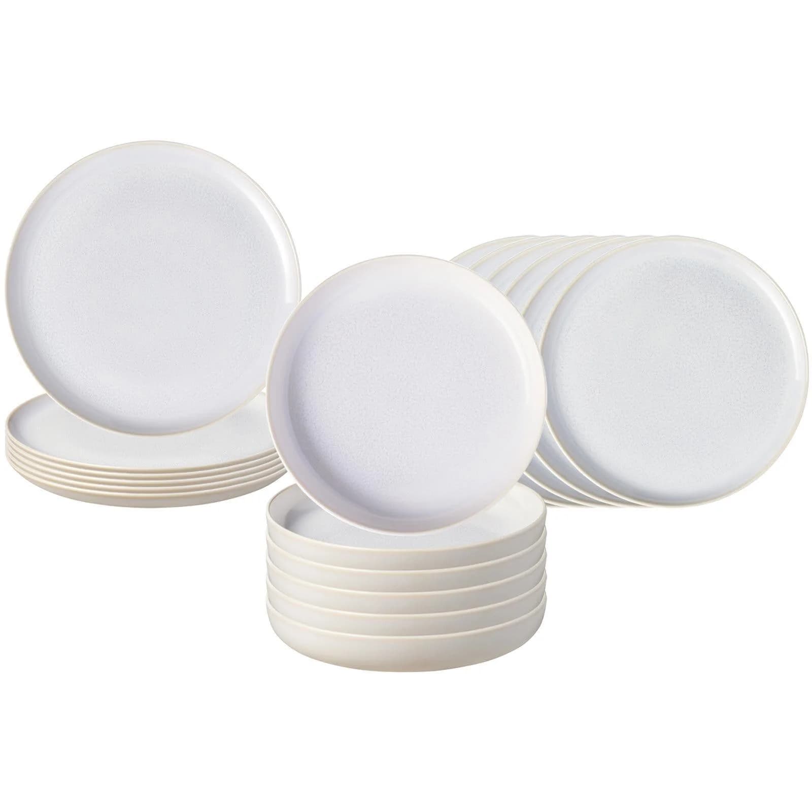 LIKE. BY VILLEROY & BOCH Teller-Set Crafted 18-teilig weiß Porzellan