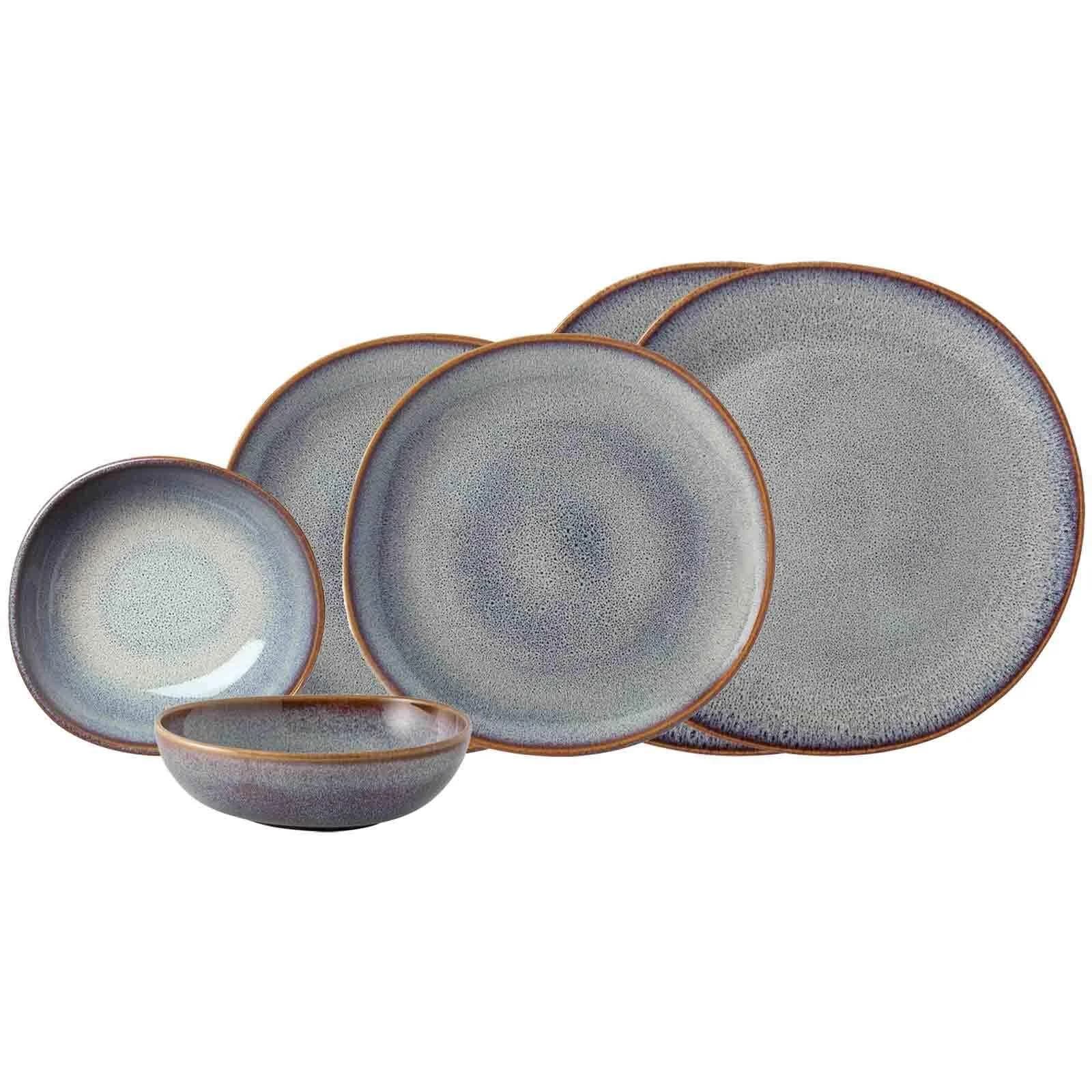 LIKE. BY VILLEROY & BOCH Basic-Set Lave 6-teilig Beige Steingut