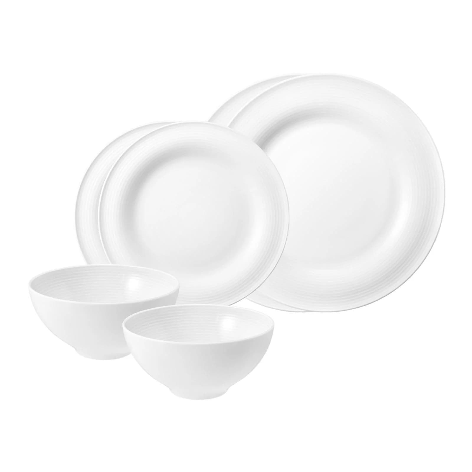 SELTMANN WEIDEN Geschirr-Set Beat Color Glaze 6er Set Weiß