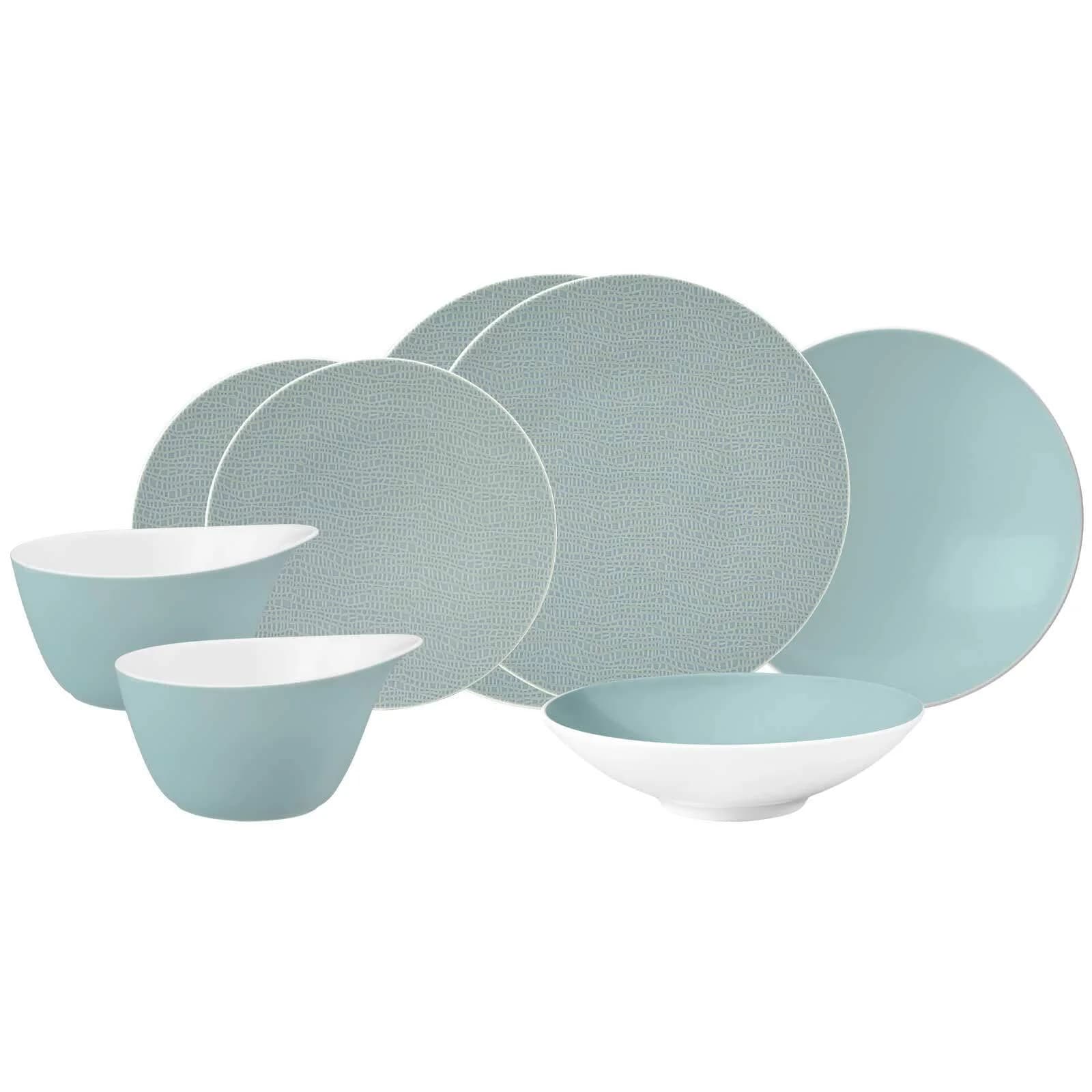 SELTMANN WEIDEN Geschirr-Set Life Fashion 8-teilig Grün Porzellan