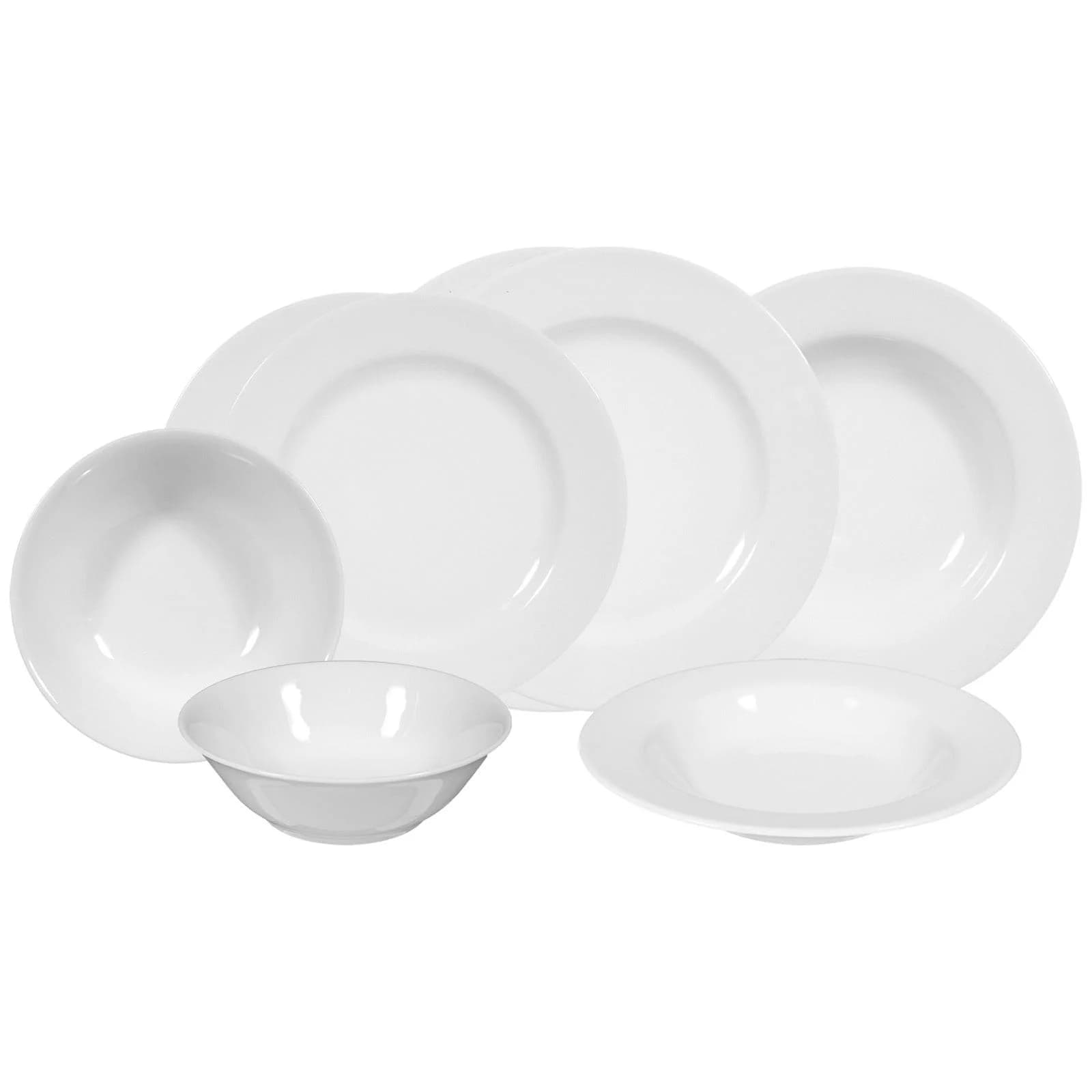 Seltmann Weiden Geschirr-Set Rondo/Liane 8er Set Weiß