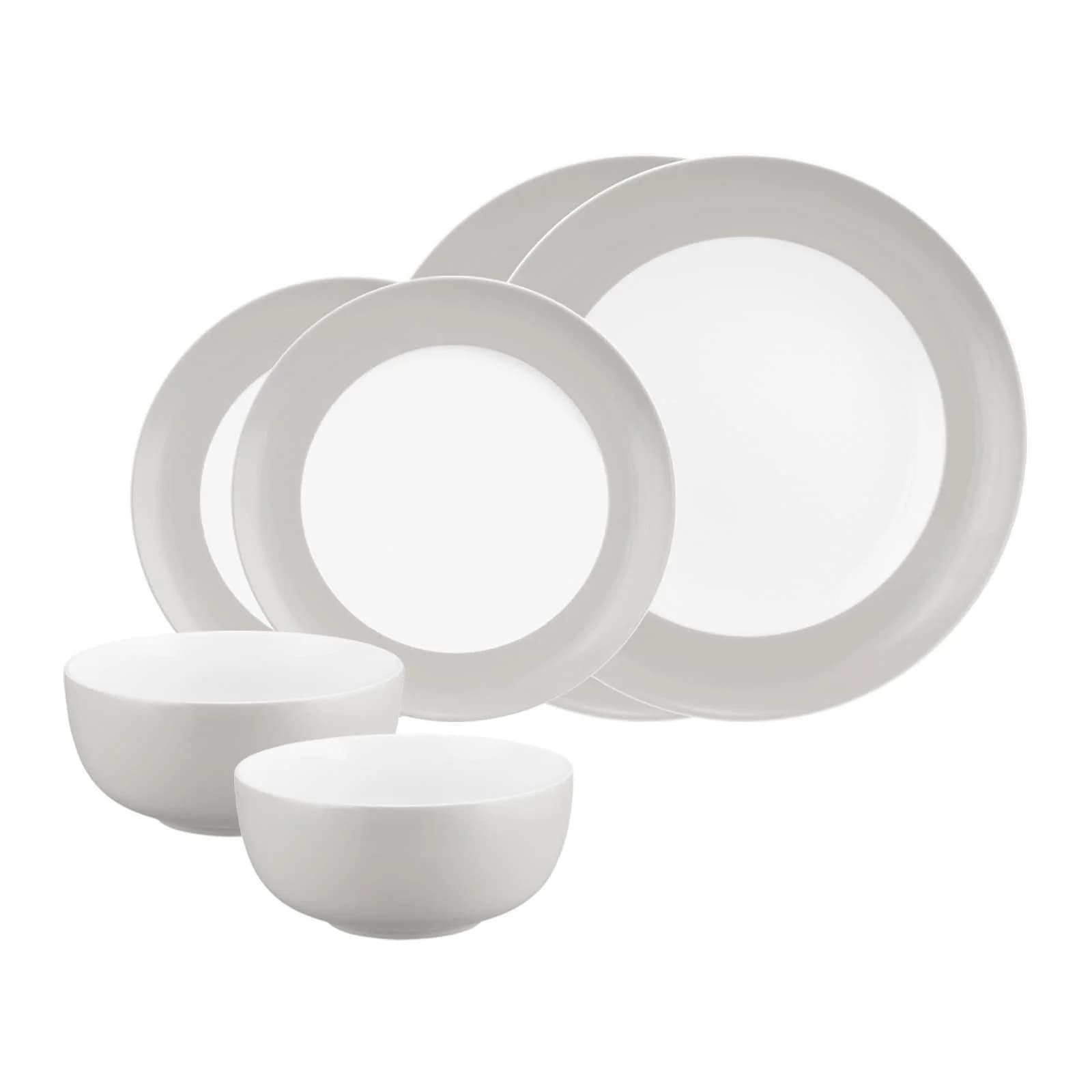 SELTMANN WEIDEN Geschirr-Set Basic-Set Liberty Pure Colors 6er Set Grau