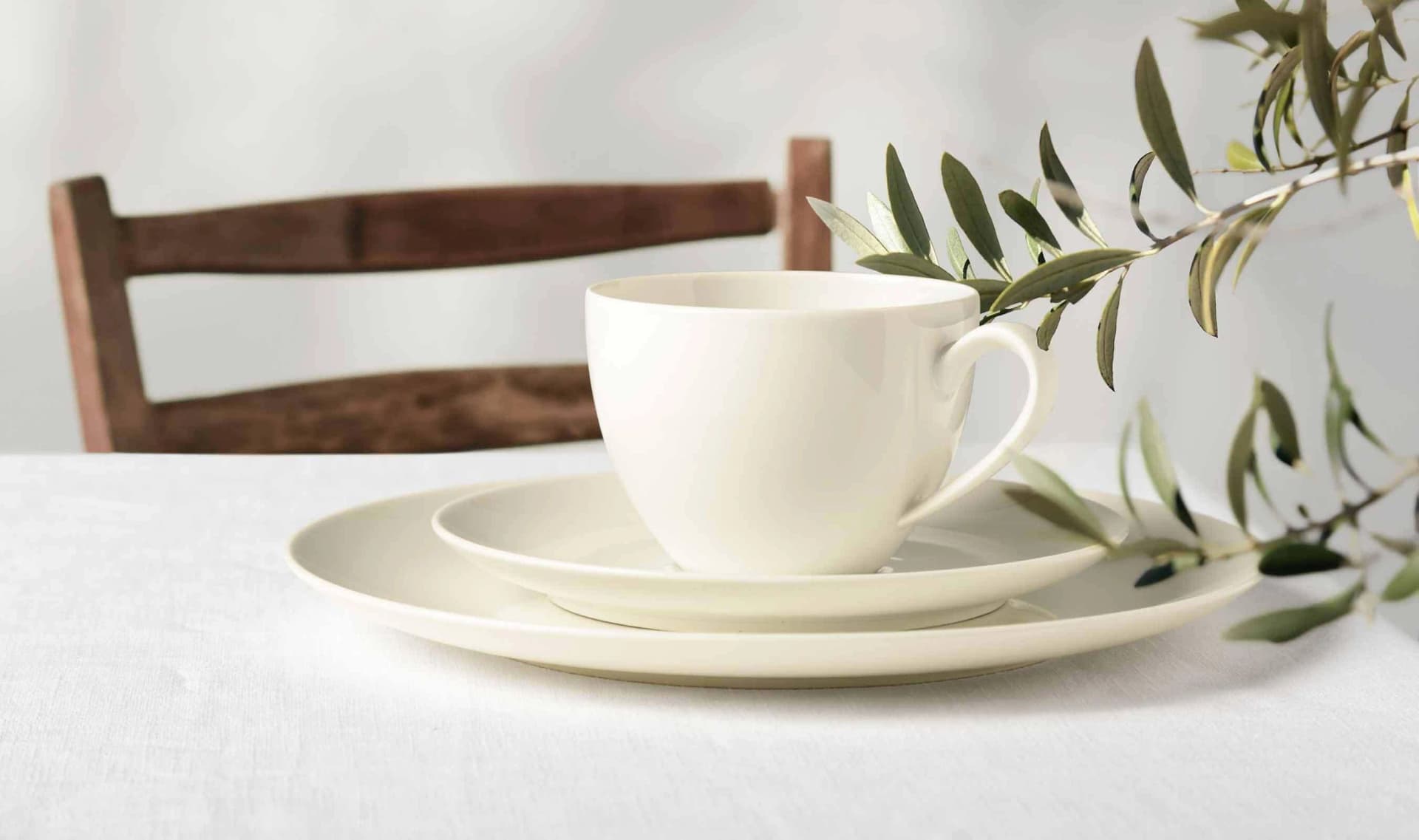 Seltmann Weiden Espressotassen Set 6-tlg. Creme Porzellan - Bild 2