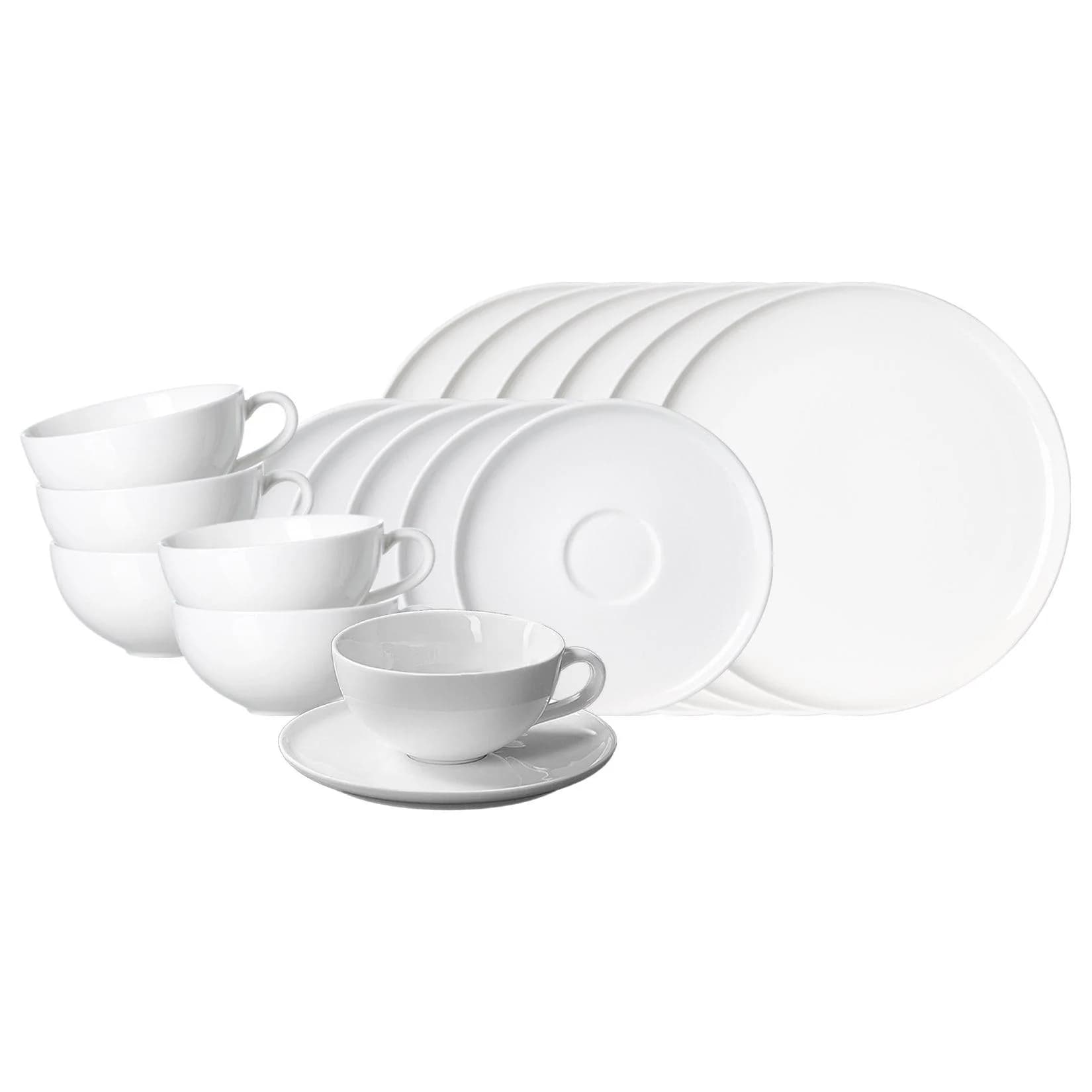 Ritzenhoff & Breker Teeservice Skagen 18er Set Weiss Modern