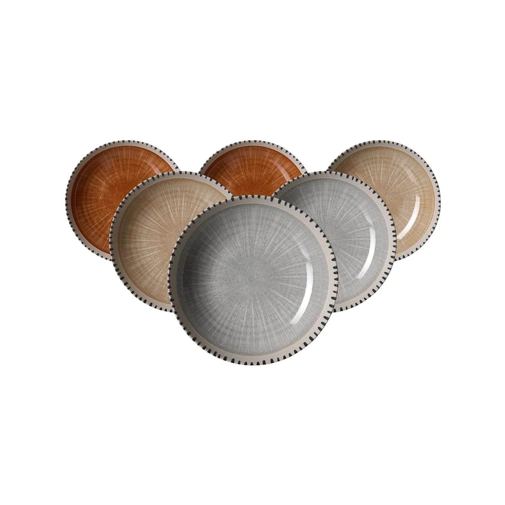 Ritzenhoff & Breker Suppenteller Natura 21 cm 6er Set