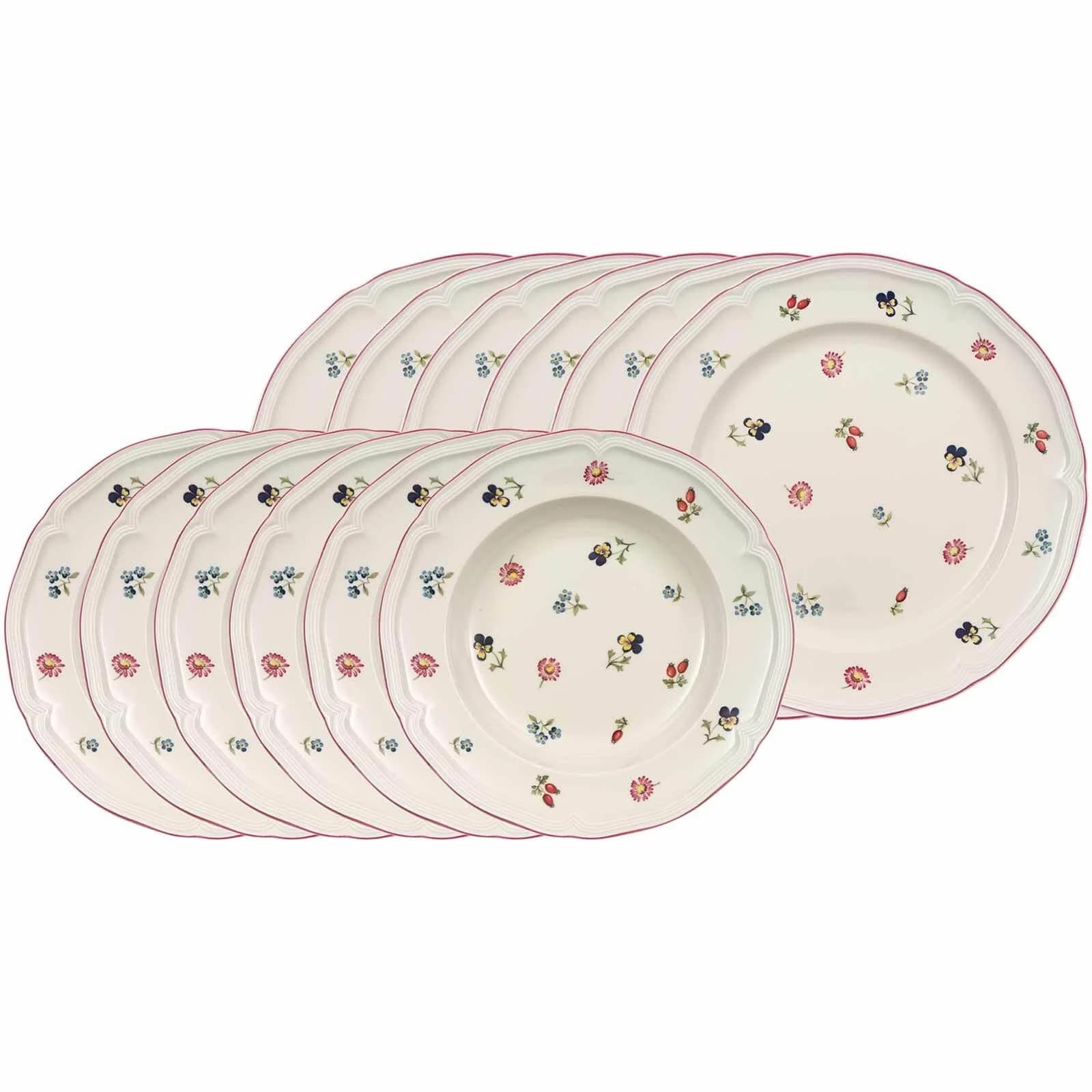 Villeroy & Boch Tafelservice Petite Fleur 12-teilig Weiß