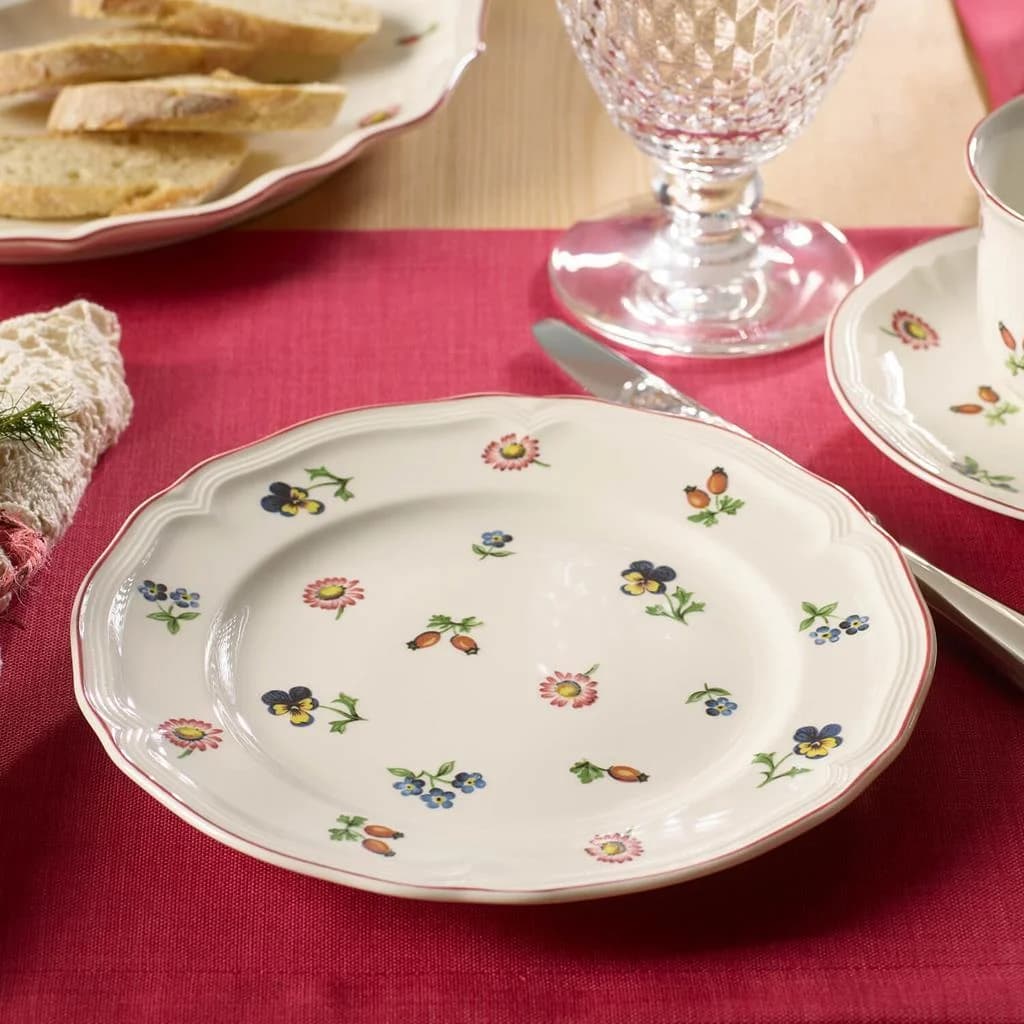 Villeroy & Boch Teller-Set Petite Fleur 18-teilig Weiß