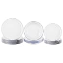 Seltmann Weiden Teller-Set Compact Blaurand 18-teilig Weiß-Blau Bild 1