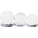 Seltmann Weiden Teller-Set Compact Blaurand 18-teilig Weiß-Blau Bild 3