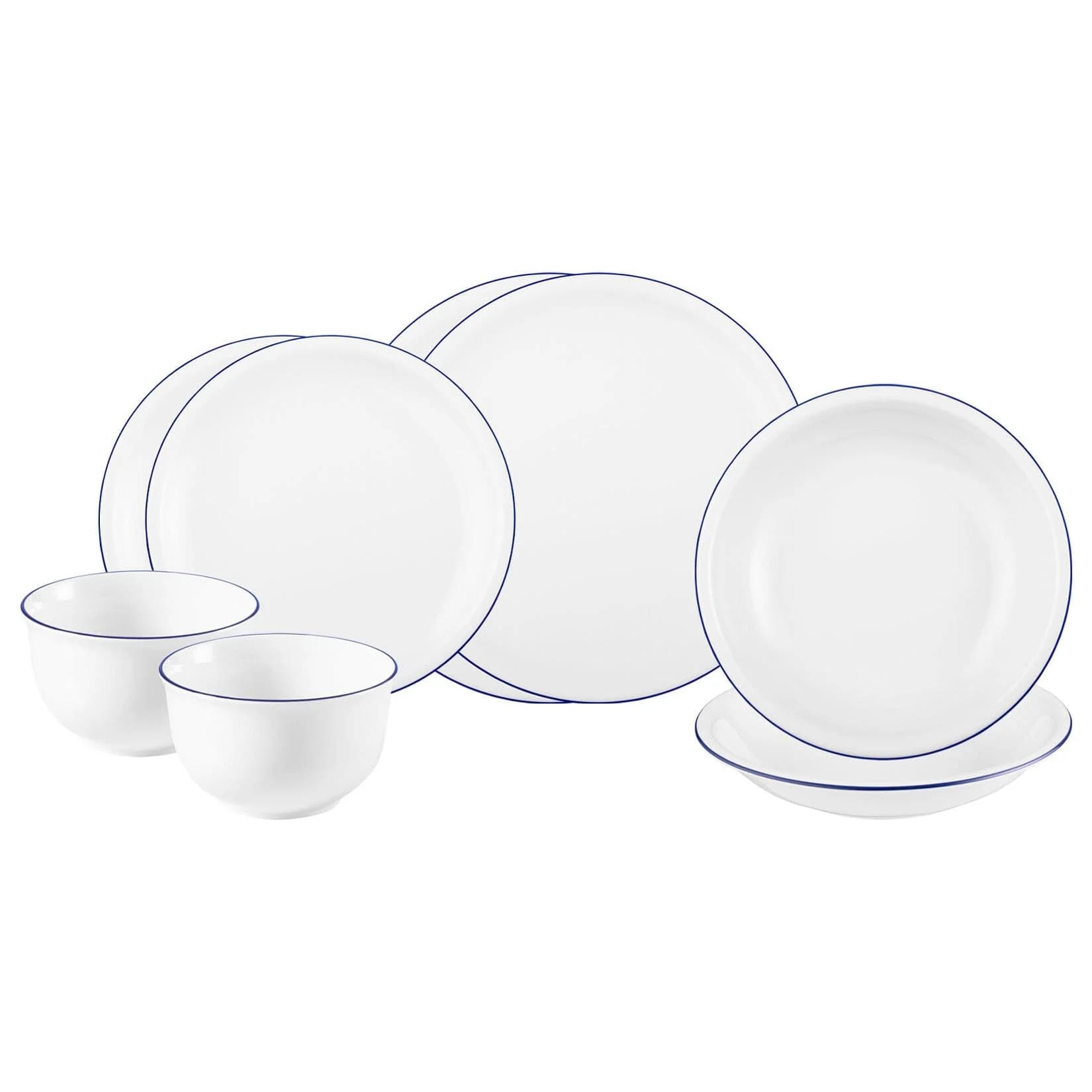 Seltmann Weiden Einsteiger-Set Compact Blaurand 8-teilig weiß-blau - Bild 2