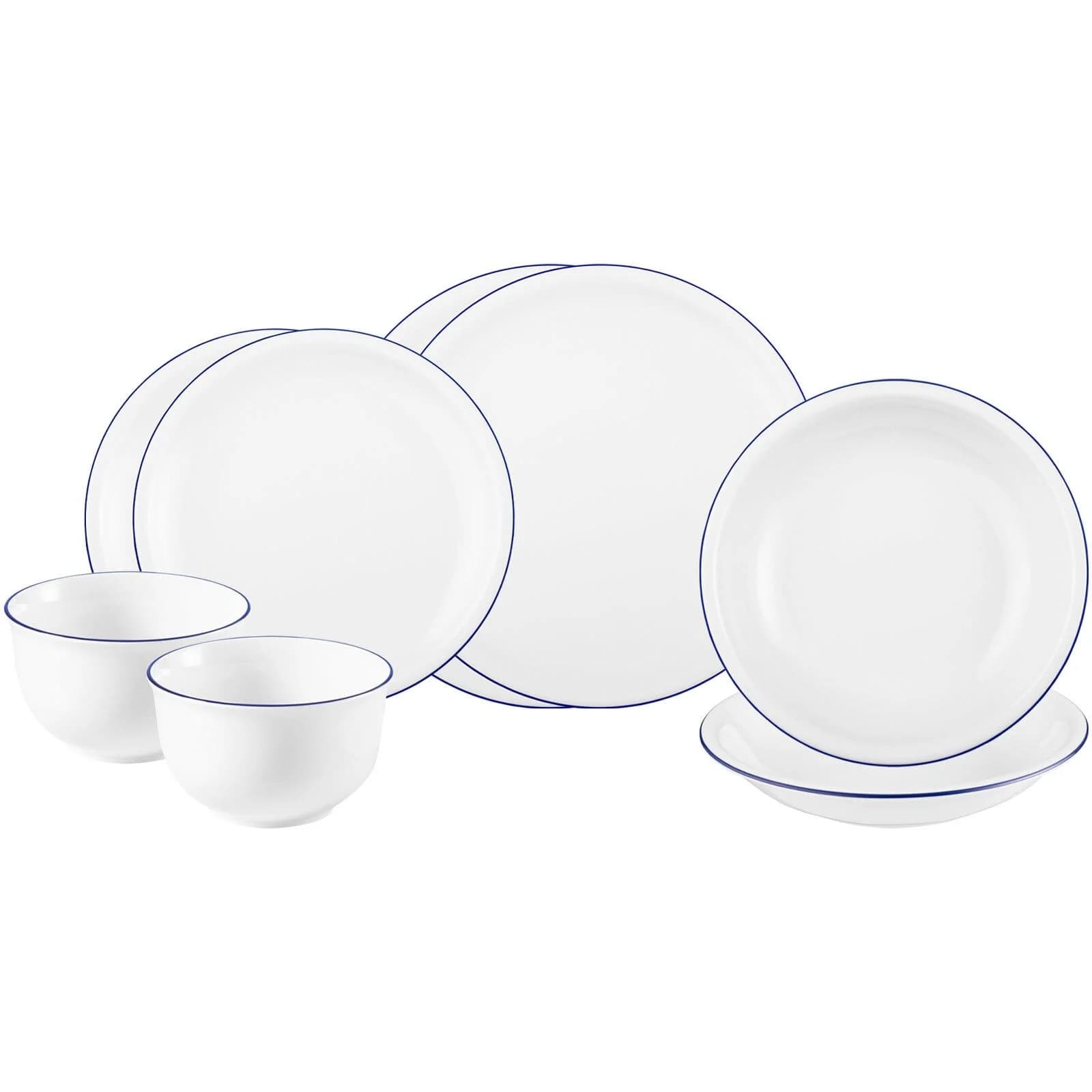 Seltmann Weiden Einsteiger-Set Compact Blaurand 8-teilig weiß-blau - Bild 3