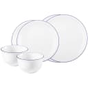Seltmann Weiden Geschirr-Set Compact Blaurand 6-teilig Weiß-Blau Bild 3