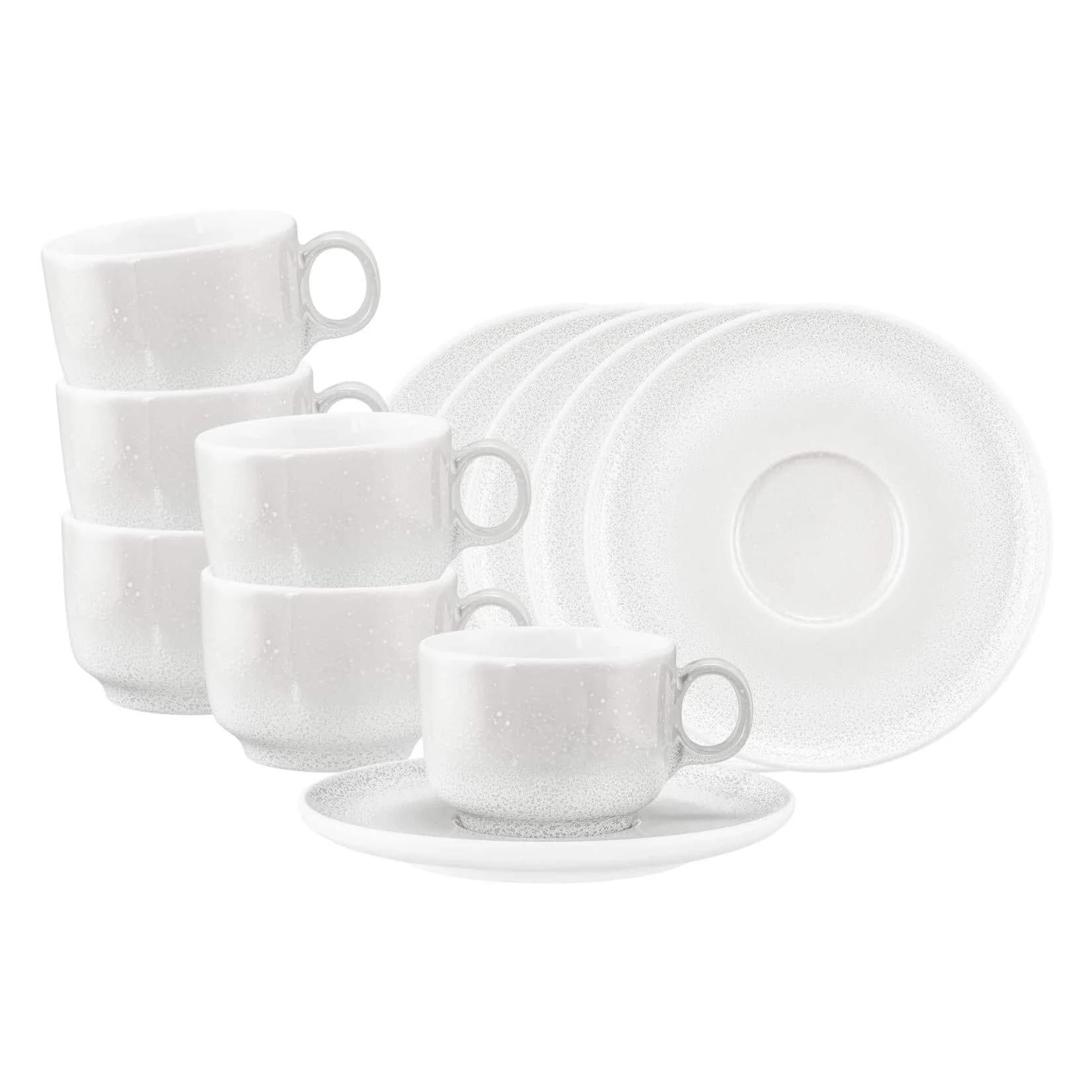 Seltmann Weiden Kaffeetassen Sento Home 6er Set mit Untertassen 210 ml