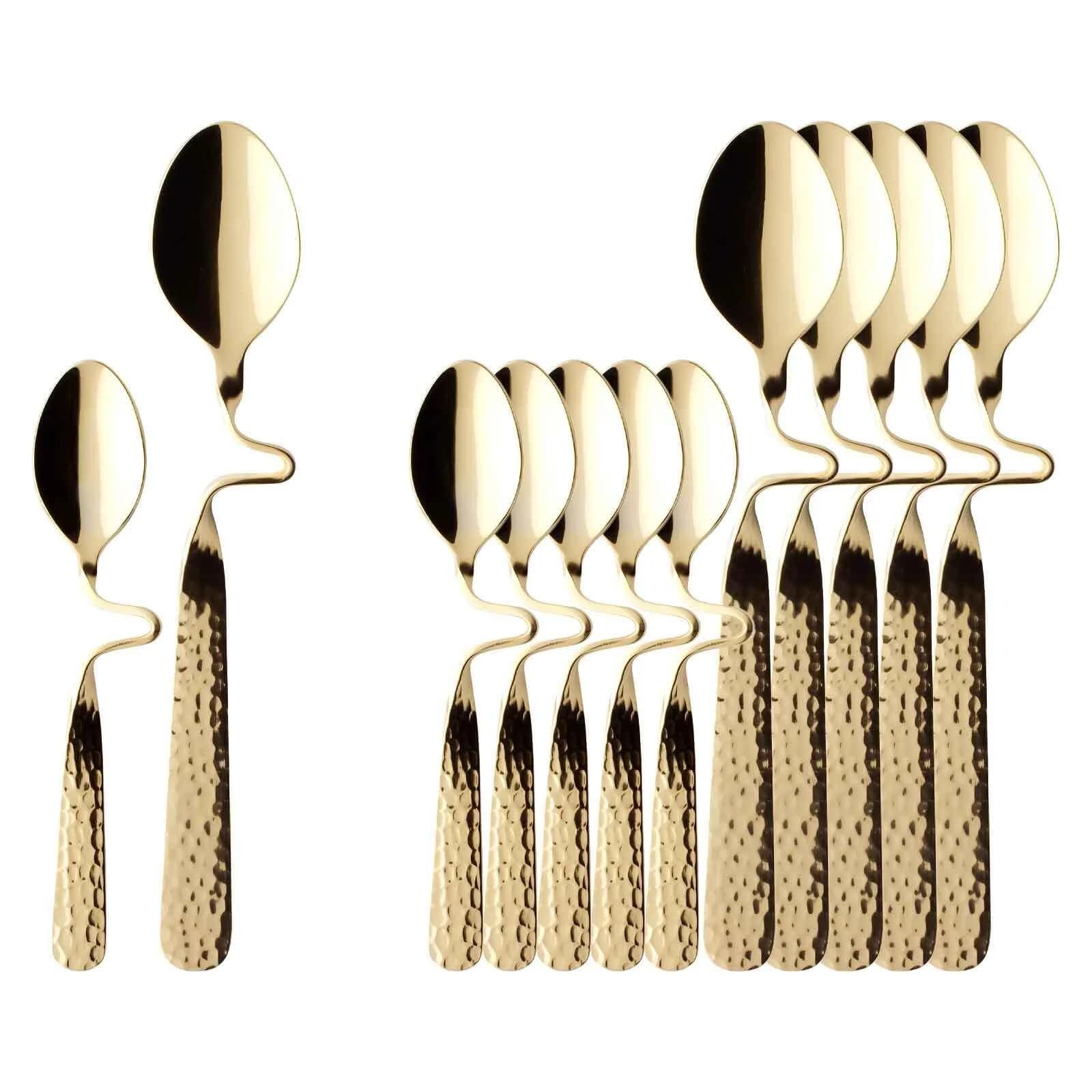 Villeroy & Boch NewWave Caffè Löffel-Set 12-tlg. Vergoldet Edelstahl
