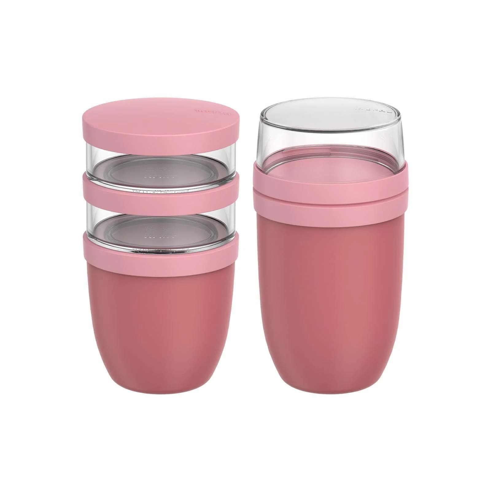 MEPAL Lunchpot-Set XL Ellipse 2er Set Rosa