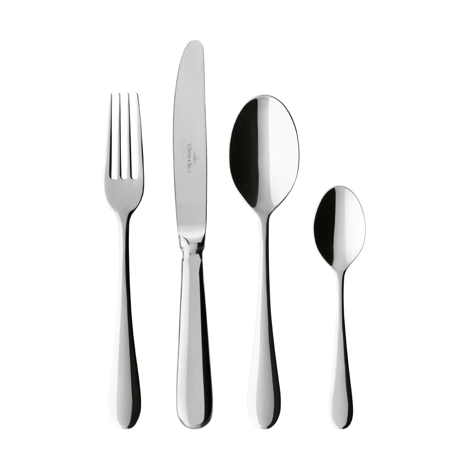 Villeroy & Boch Tafelbesteck Oscar 144er Set silber Edelstahl