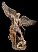 Figuren Shop GmbH Erzengel Michael Statue Dekofigur 37 cm Bronze Bild 2