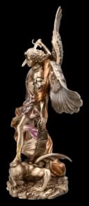 Figuren Shop GmbH Erzengel Michael Statue Dekofigur 37 cm Bronze Bild 4