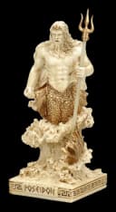 Poseidon Dekofigur Veronese Studio Collection Kunststein Handbemalt Bild 1