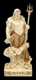 Poseidon Dekofigur Veronese Studio Collection Kunststein Handbemalt Bild 2