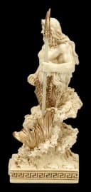 Poseidon Dekofigur Veronese Studio Collection Kunststein Handbemalt Bild 4