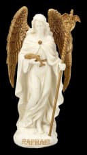 Figuren Shop GmbH Erzengel Raphael Figur Veronese Miniatur Engel Statue 10 cm Bild 2