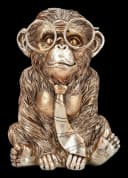 Figuren Shop GmbH Gentleman Affe Figur – Lustige Tier Statue mit Brille Bild 2