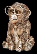 Figuren Shop GmbH Gentleman Affe Figur – Lustige Tier Statue mit Brille Bild 3