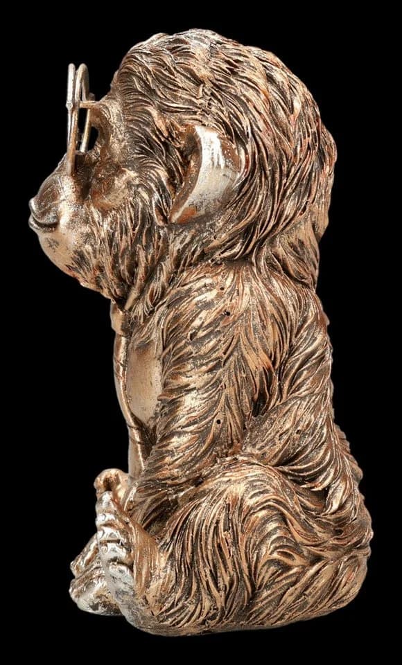 Figuren Shop GmbH Gentleman Affe Figur – Lustige Tier Statue mit Brille - Bild 4