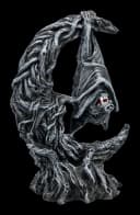 Figuren Shop GmbH Fledermaus Figur Gothic Statue mit Halbmond Nightwing Moon Bild 1