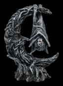 Figuren Shop GmbH Fledermaus Figur Gothic Statue mit Halbmond Nightwing Moon Bild 2