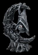 Figuren Shop GmbH Fledermaus Figur Gothic Statue mit Halbmond Nightwing Moon Bild 3