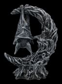 Figuren Shop GmbH Fledermaus Figur Gothic Statue mit Halbmond Nightwing Moon Bild 4