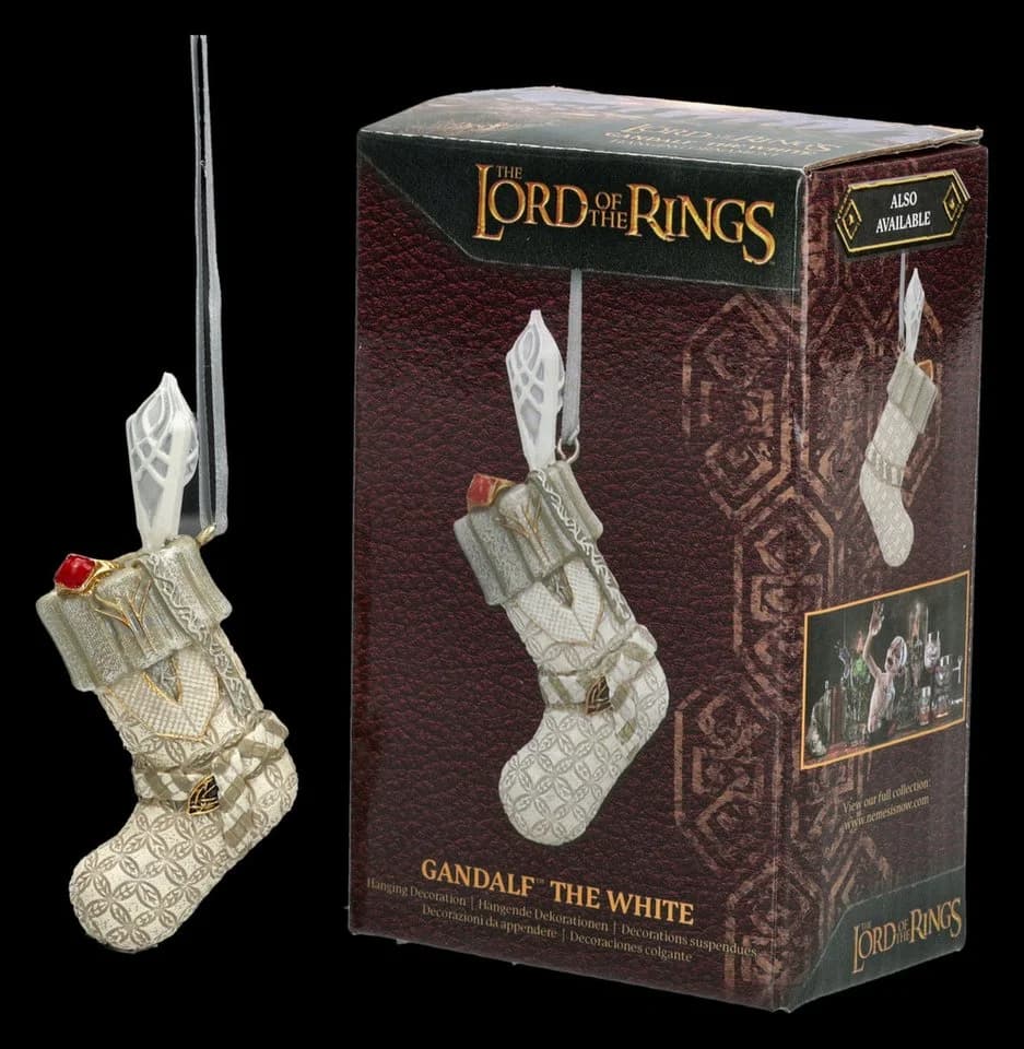Figuren Shop GmbH Christbaumschmuck Gandalf Strumpf Anhänger 8 cm