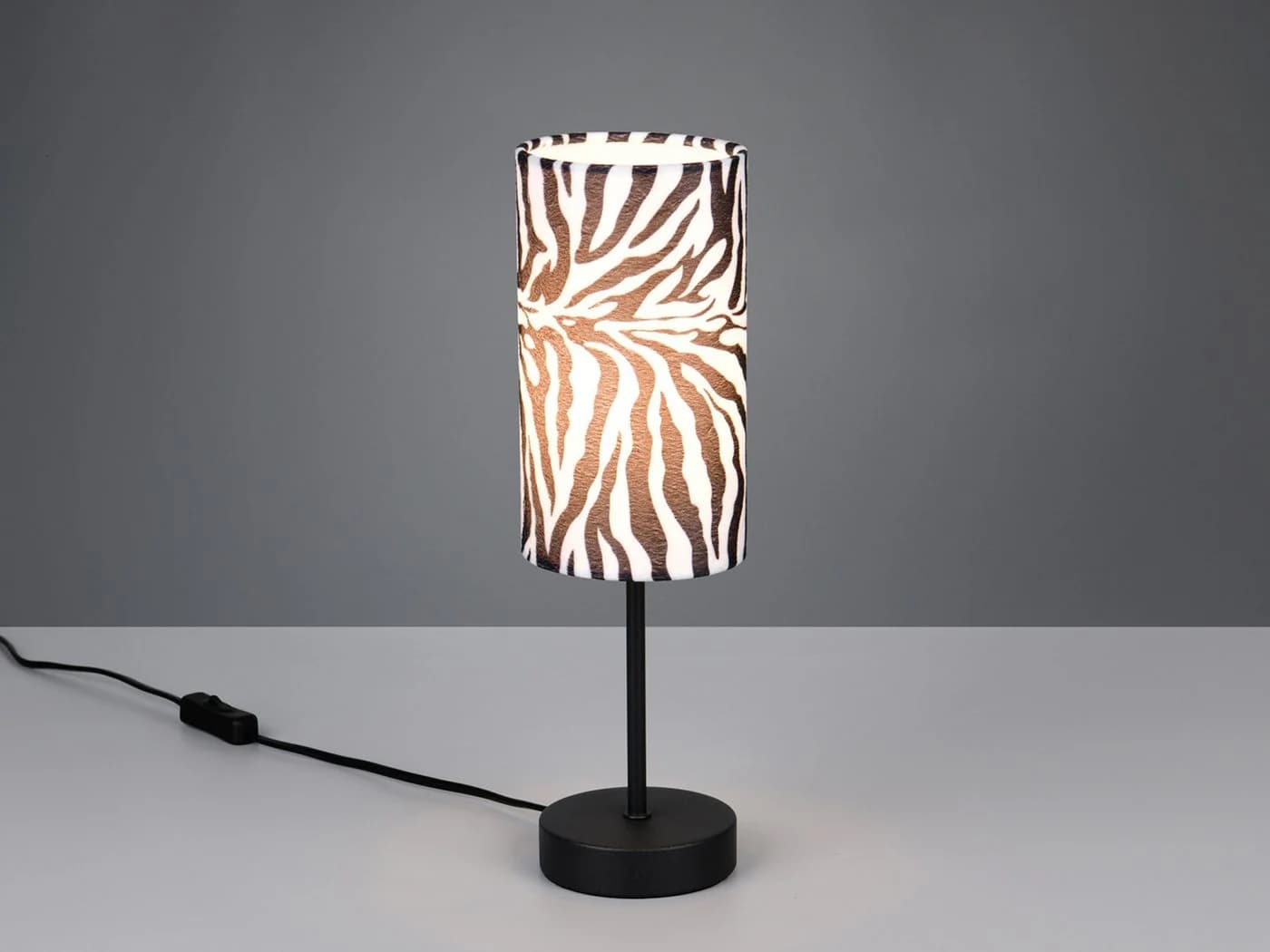 Reality Leuchten LED Nachttischlampe Zebramuster Dimmfunktion - Bild 3