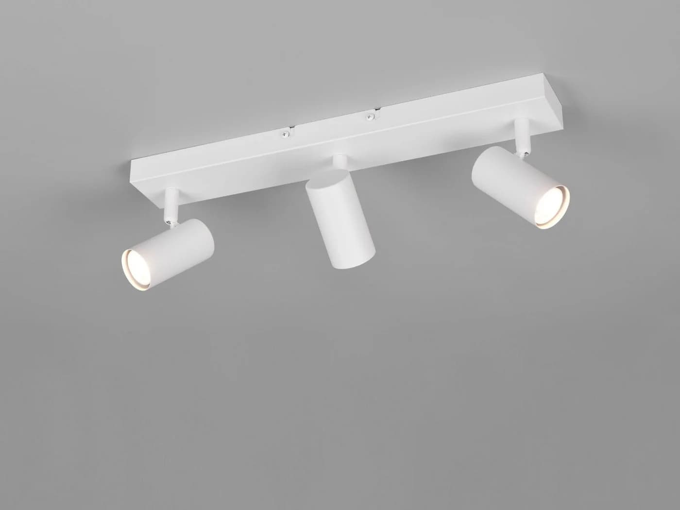 Reality Leuchten LED Deckenstrahler 3-flammig Weiß Schwenkbar Dimmbar