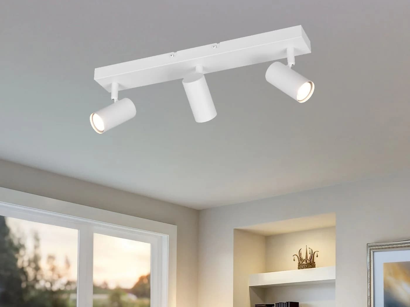 Reality Leuchten LED Deckenstrahler 3-flammig Weiß Schwenkbar Dimmbar - Bild 3