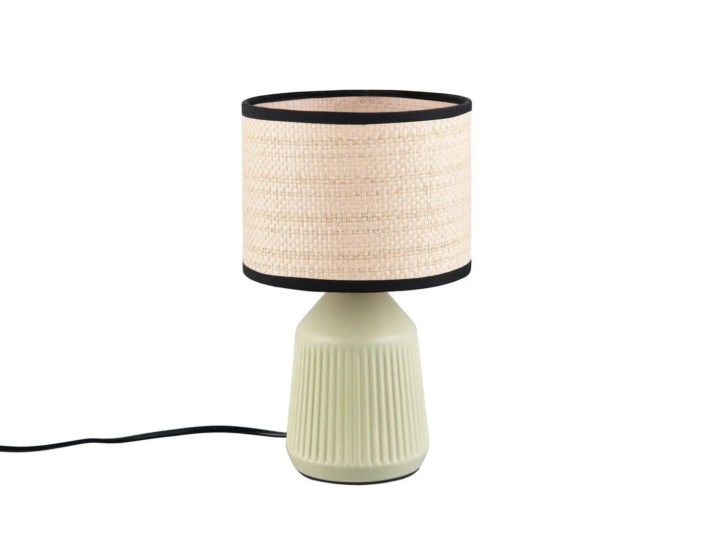 Reality Leuchten LED Nachttischlampe Grün Keramik & Papier - Bild 2
