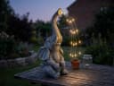 GLOBO LIGHTING LED Solarleuchte Elefant Grau 2er Set Bild 4