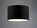 TRIO Leuchten Lampenschirm aus Stoff Ø 40cm Schwarz E27 Bild 1