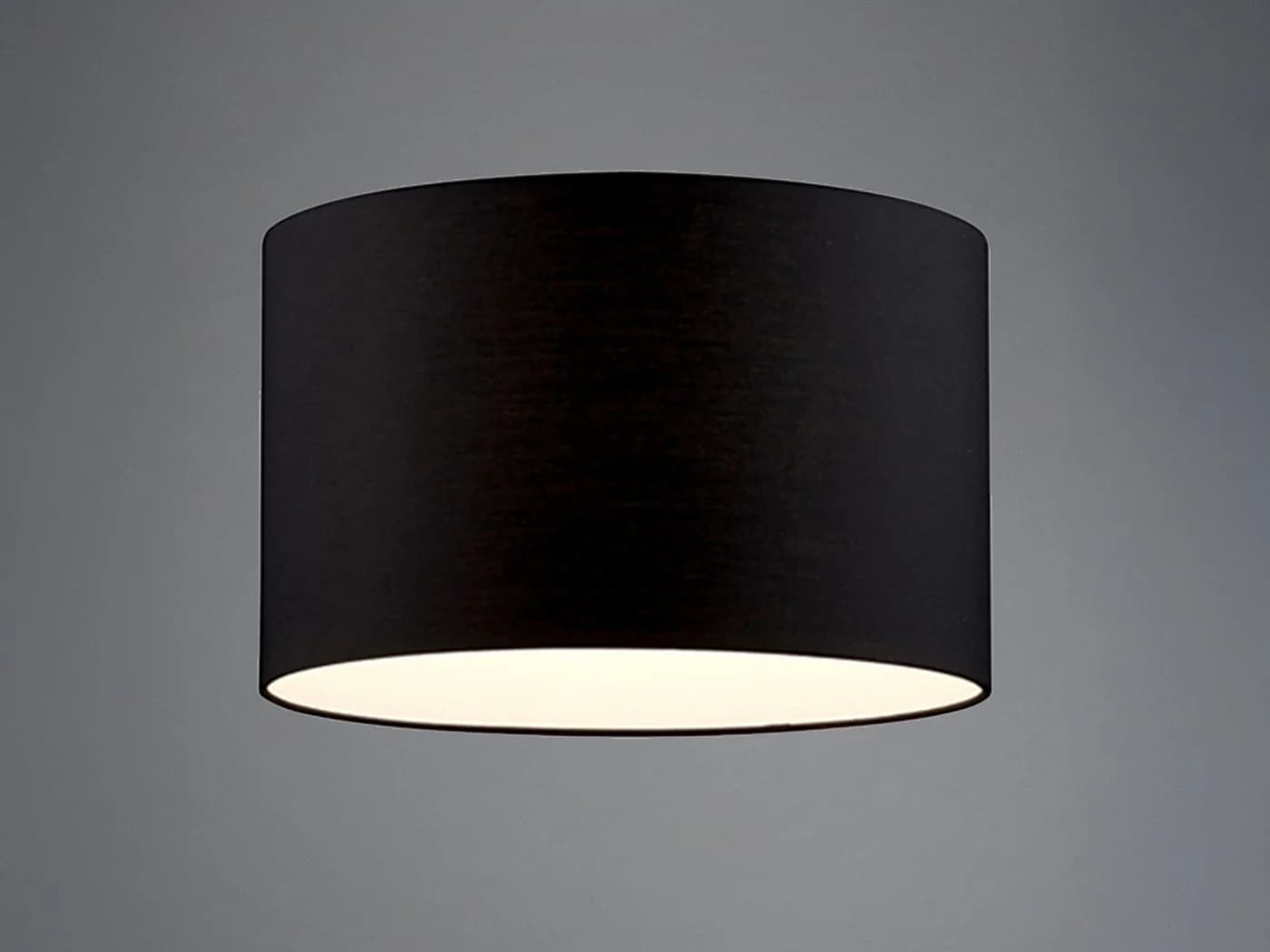 TRIO Leuchten Lampenschirm aus Stoff Ø 40cm Schwarz E27
