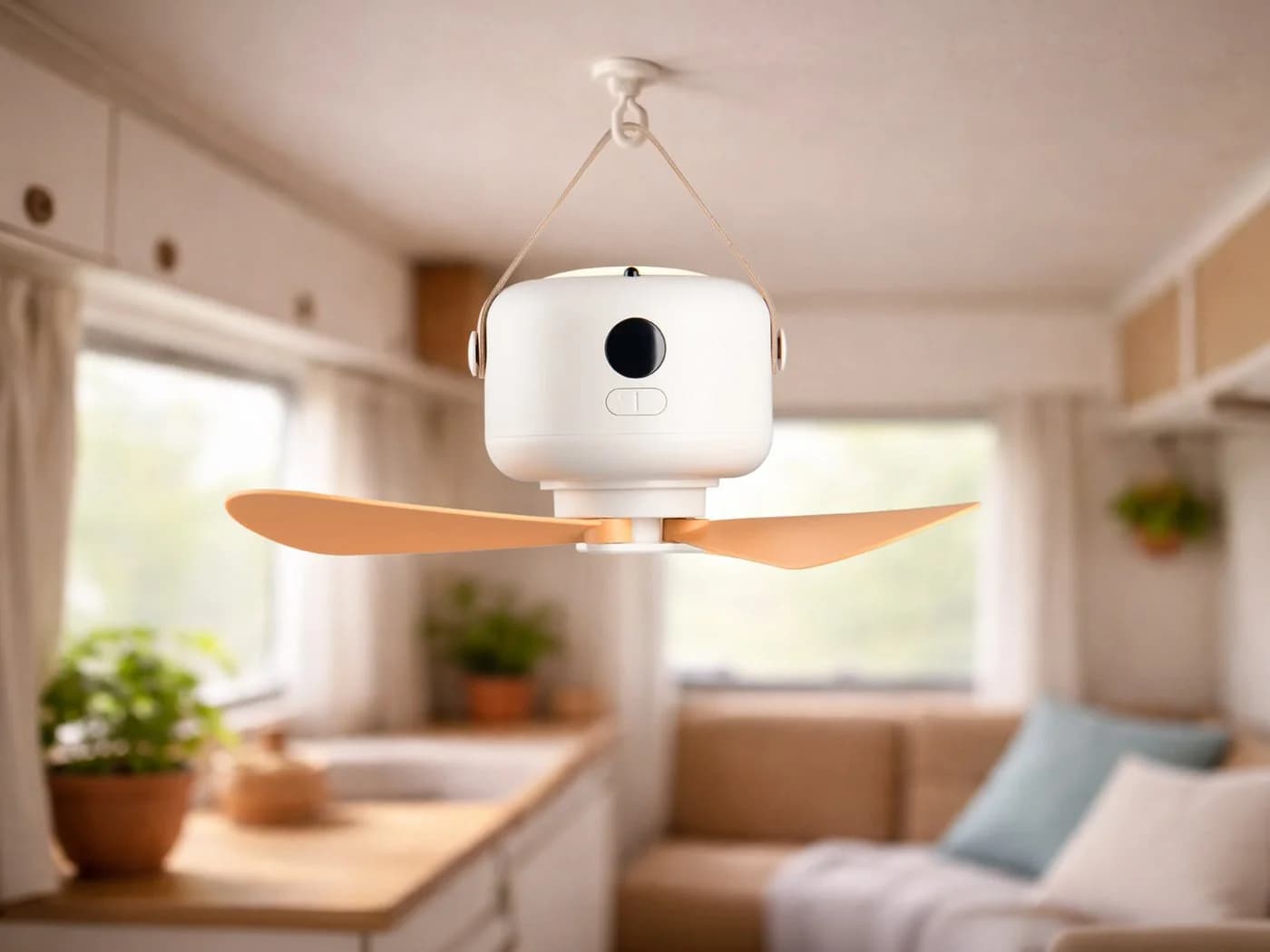 Reality Leuchten Akku-Ventilator mit Licht & Fernbedienung 27cm - Bild 5