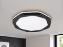 Reality Leuchten LED Deckenleuchte flach rund Dimmbar Schwarz/Weiß Bild 5