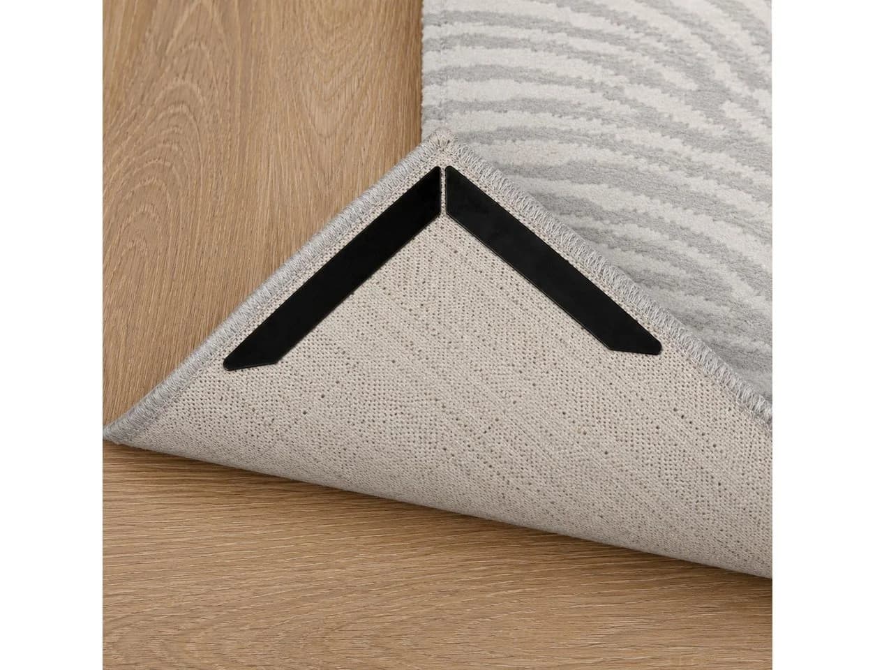 BAYLI Antirutsch Teppichstopper 4er Set Selbstklebend Schwarz - Bild 4
